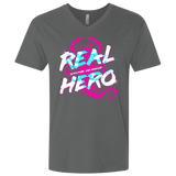T-Shirts Heavy Metal / X-Small Real Hero Men's Premium V-Neck