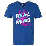 T-Shirts Royal / X-Small Real Hero Men's Premium V-Neck