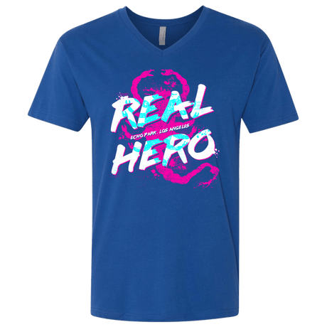 T-Shirts Royal / X-Small Real Hero Men's Premium V-Neck