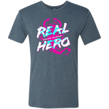 T-Shirts Indigo / Small Real Hero Men's Triblend T-Shirt