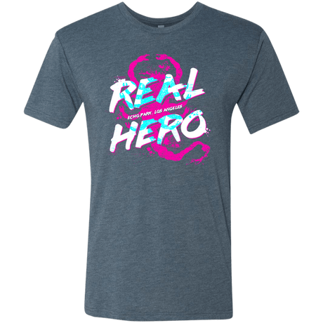 T-Shirts Indigo / Small Real Hero Men's Triblend T-Shirt