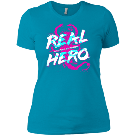 T-Shirts Turquoise / X-Small Real Hero Women's Premium T-Shirt