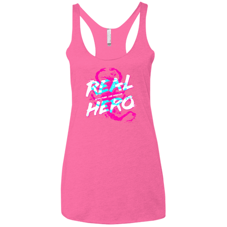T-Shirts Vintage Pink / X-Small Real Hero Women's Triblend Racerback Tank