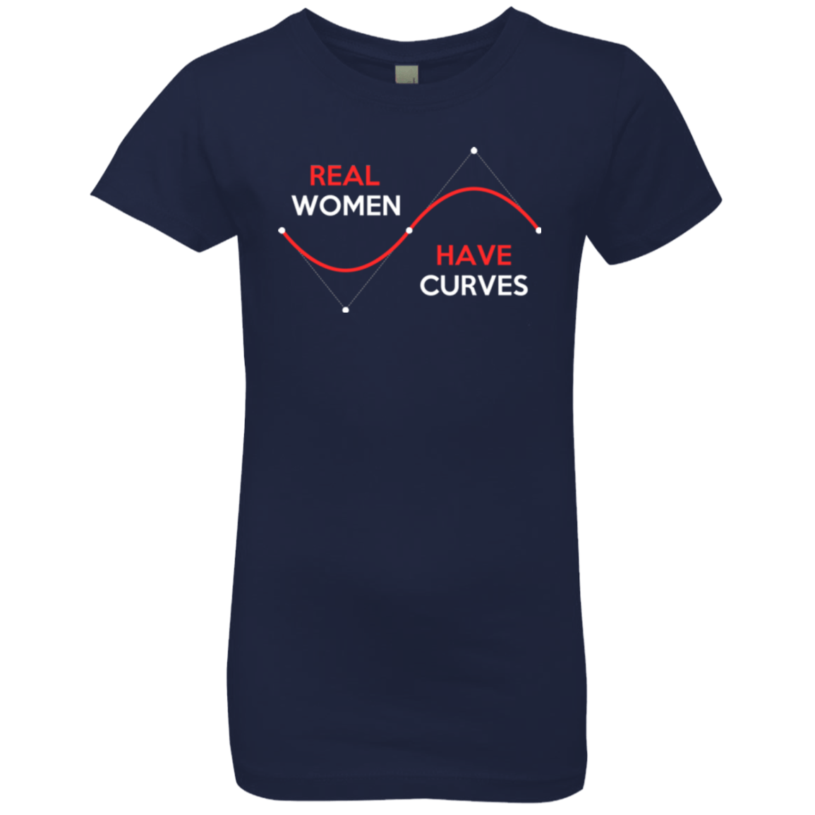 T-Shirts Midnight Navy / YXS Real Women Girls Premium T-Shirt
