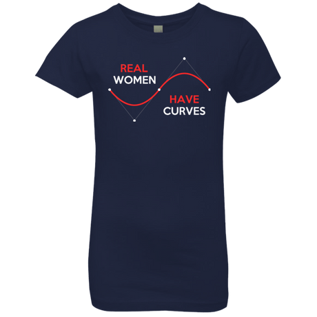 T-Shirts Midnight Navy / YXS Real Women Girls Premium T-Shirt