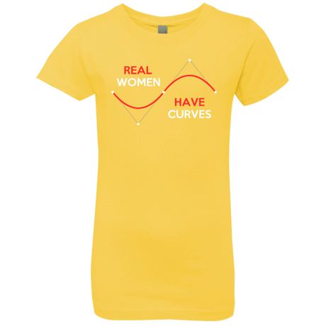 T-Shirts Vibrant Yellow / YXS Real Women Girls Premium T-Shirt