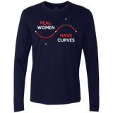 T-Shirts Midnight Navy / Small Real Women Men's Premium Long Sleeve