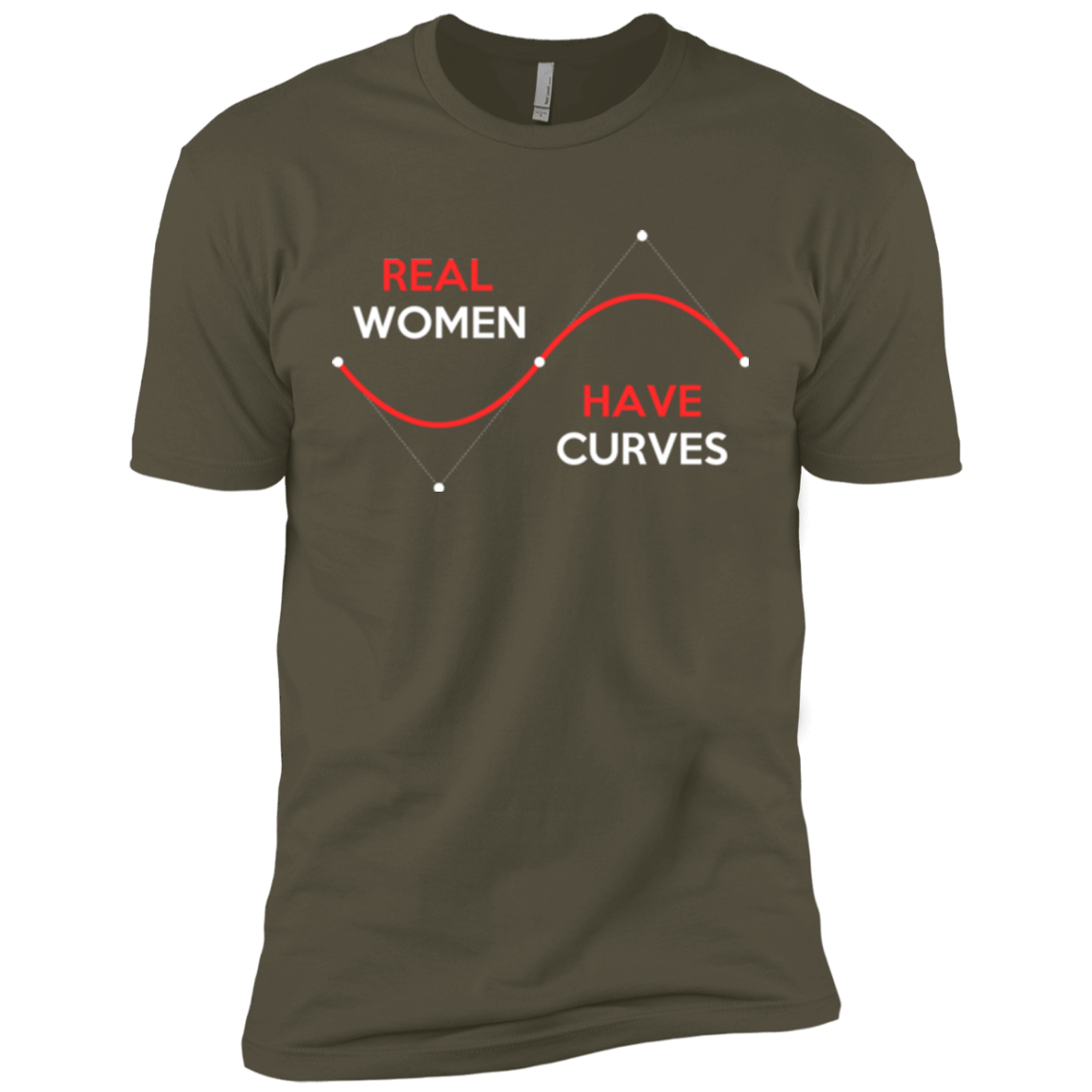 T-Shirts Military Green / X-Small Real Women Men's Premium T-Shirt