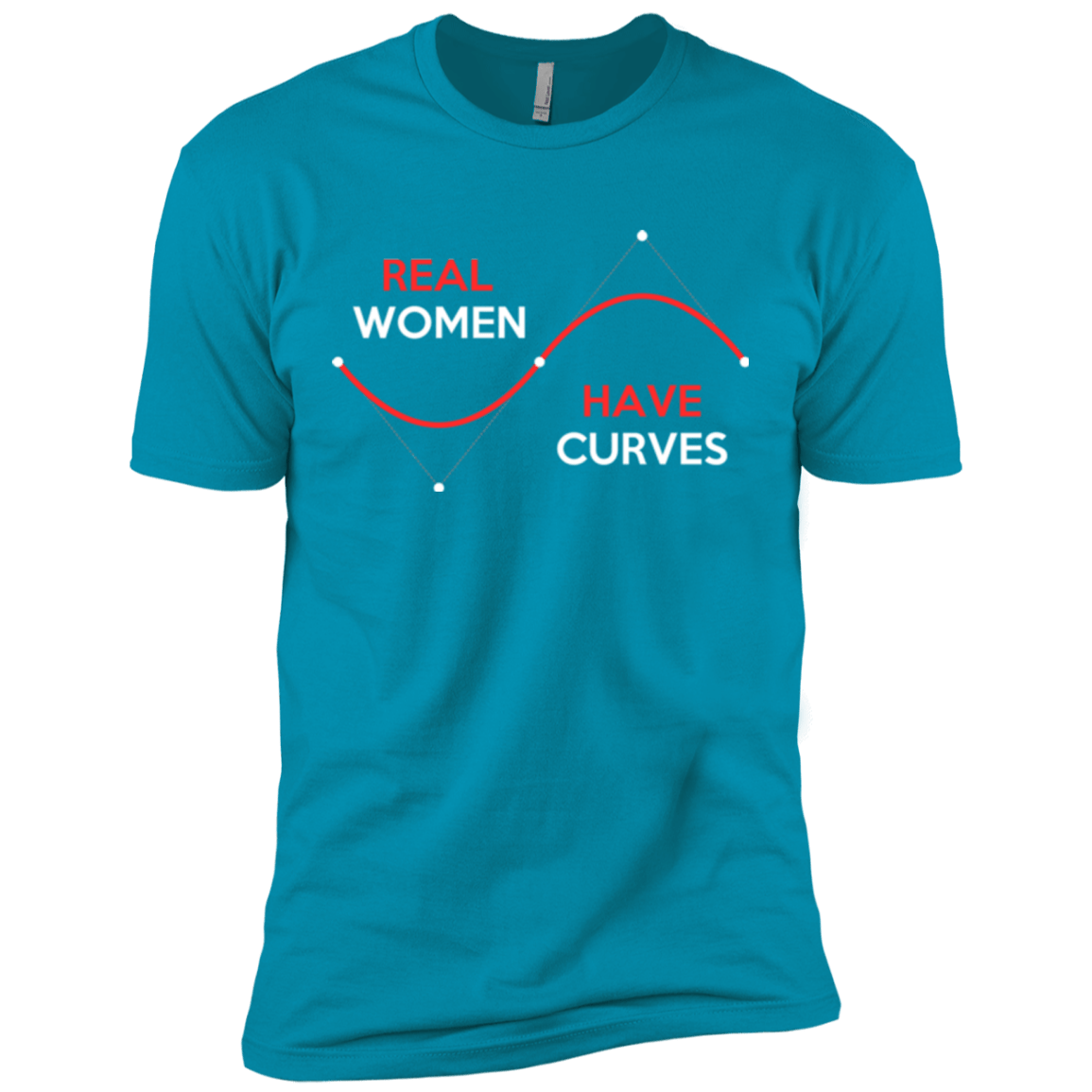 T-Shirts Turquoise / X-Small Real Women Men's Premium T-Shirt