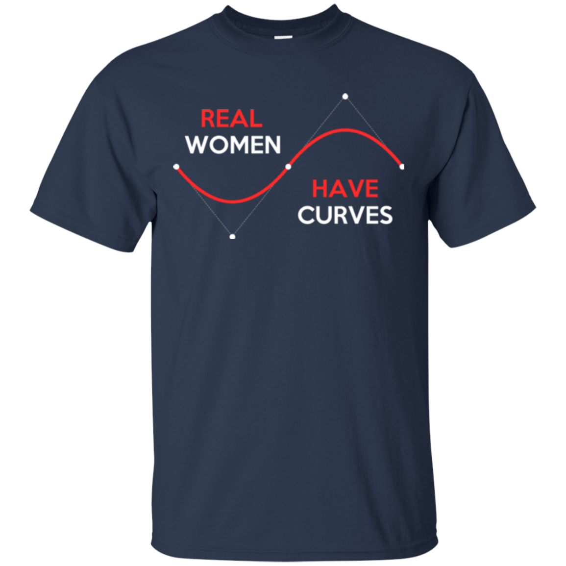 T-Shirts Navy / Small Real Women T-Shirt