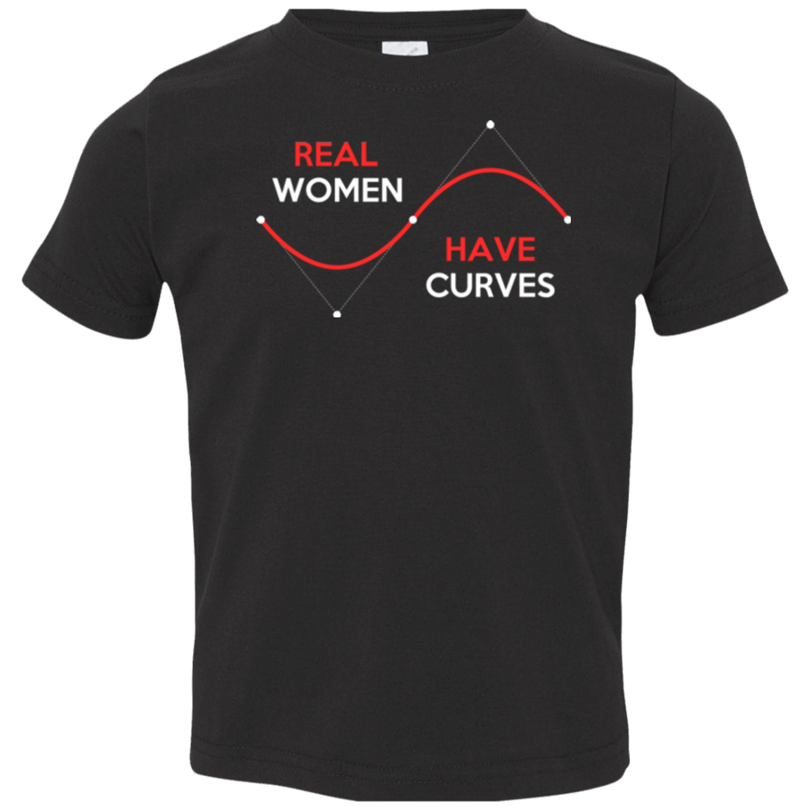 T-Shirts Black / 2T Real Women Toddler Premium T-Shirt