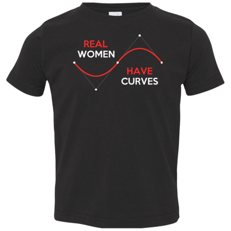 T-Shirts Black / 2T Real Women Toddler Premium T-Shirt