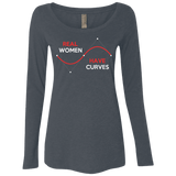 T-Shirts Vintage Navy / Small Real Women Women's Triblend Long Sleeve Shirt