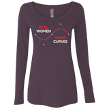 T-Shirts Vintage Purple / Small Real Women Women's Triblend Long Sleeve Shirt