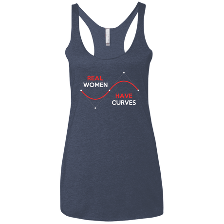 T-Shirts Vintage Navy / X-Small Real Women Women's Triblend Racerback Tank