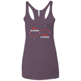 T-Shirts Vintage Purple / X-Small Real Women Women's Triblend Racerback Tank