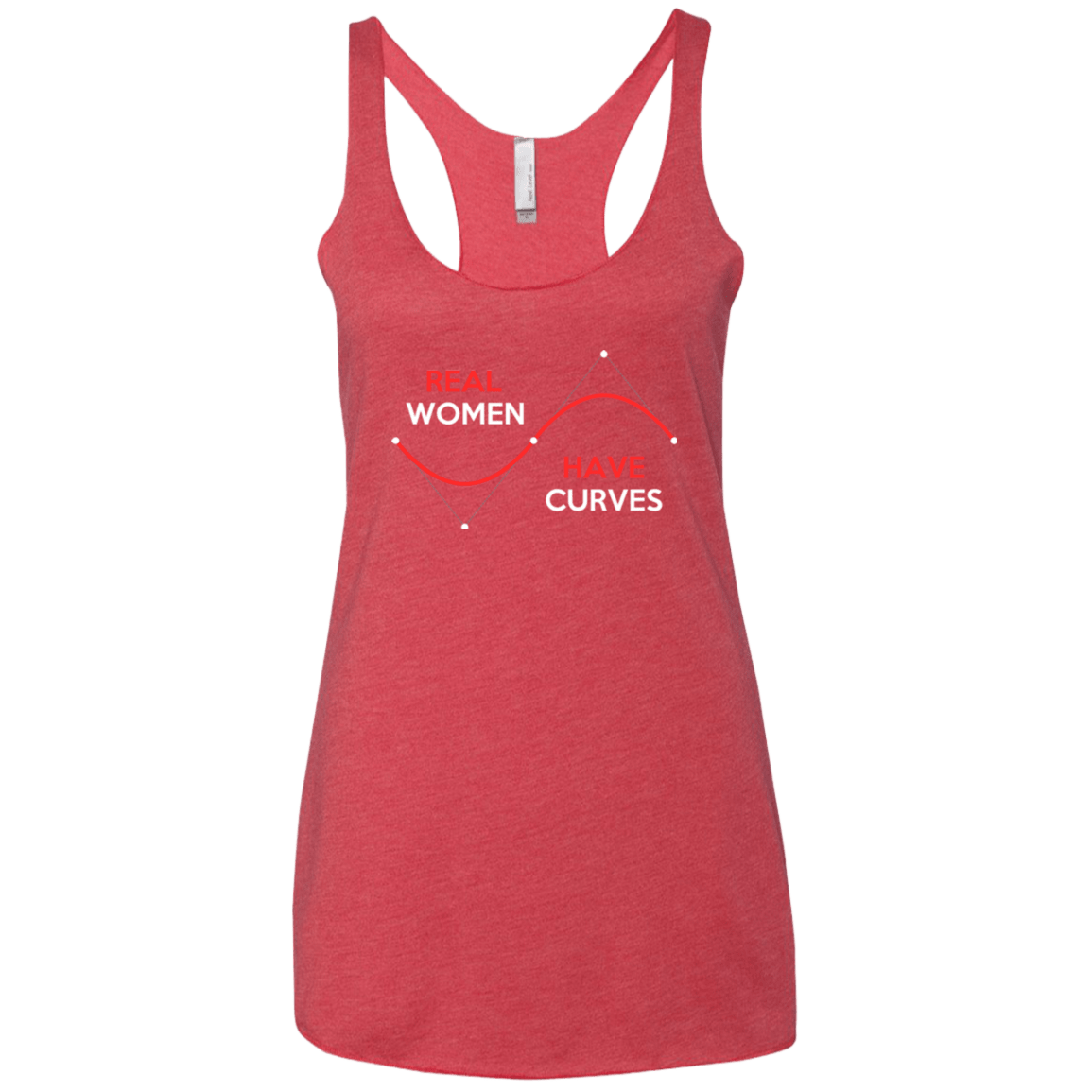 T-Shirts Vintage Red / X-Small Real Women Women's Triblend Racerback Tank