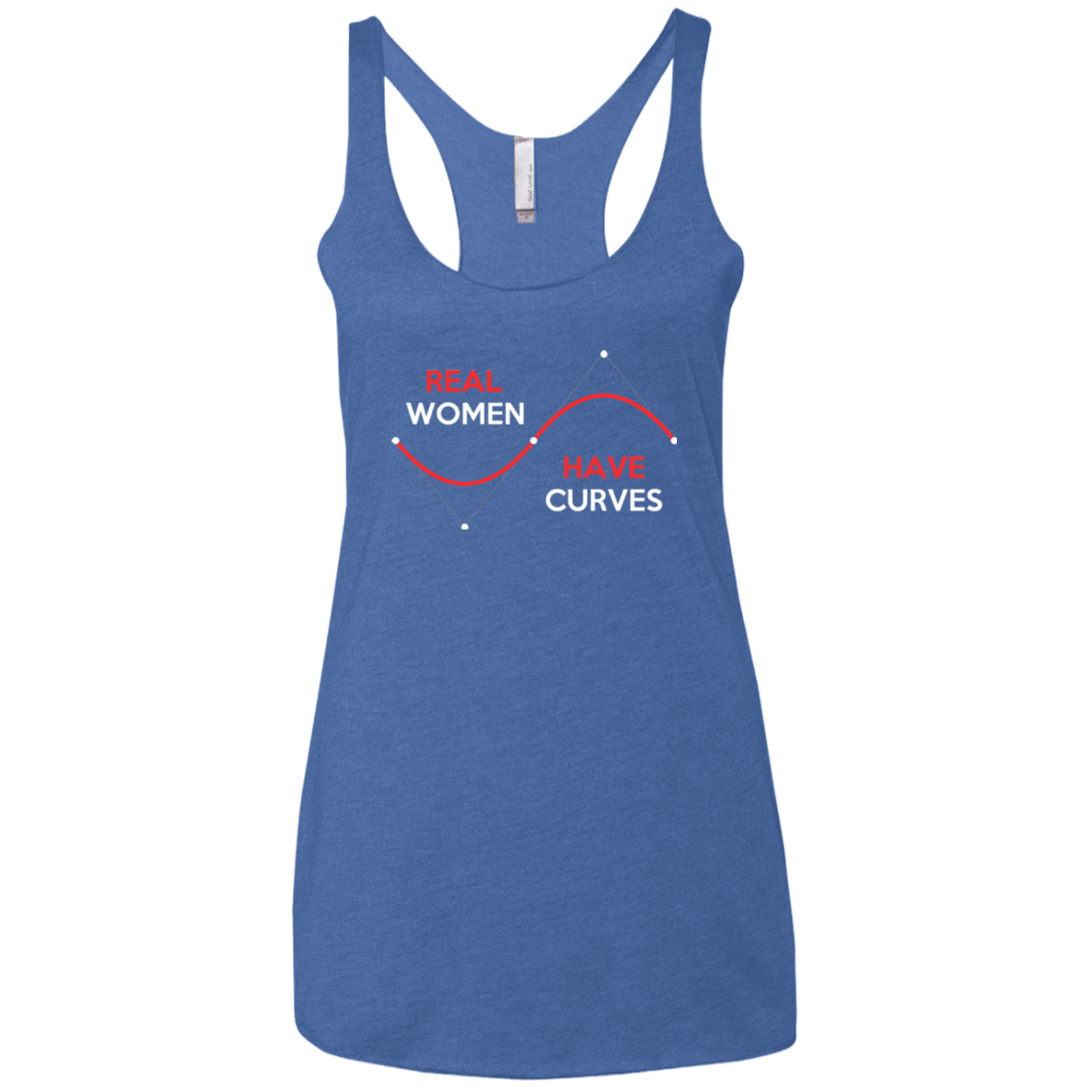 T-Shirts Vintage Royal / X-Small Real Women Women's Triblend Racerback Tank