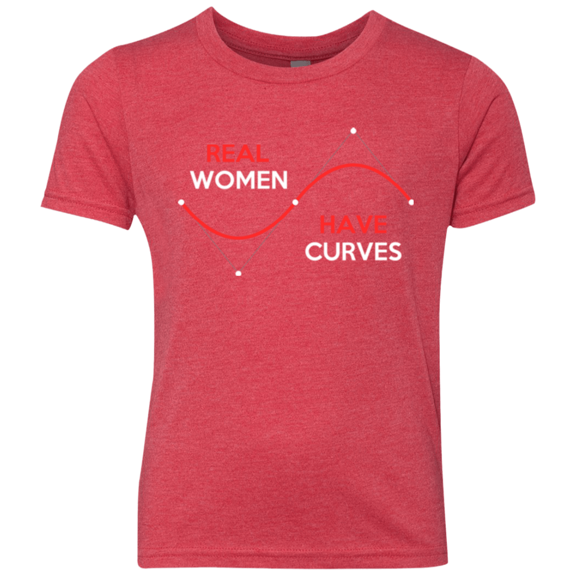 T-Shirts Vintage Red / YXS Real Women Youth Triblend T-Shirt