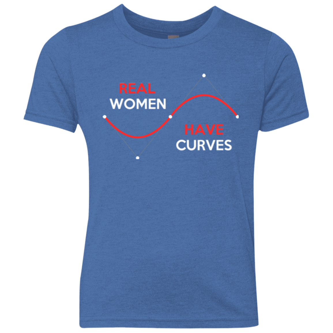 T-Shirts Vintage Royal / YXS Real Women Youth Triblend T-Shirt