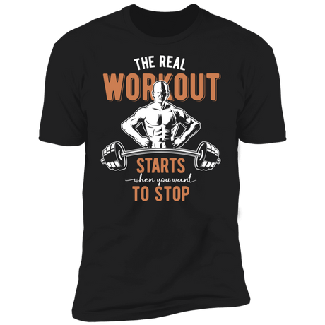 T-Shirts Black / X-Small Real Workout Men's Premium T-Shirt
