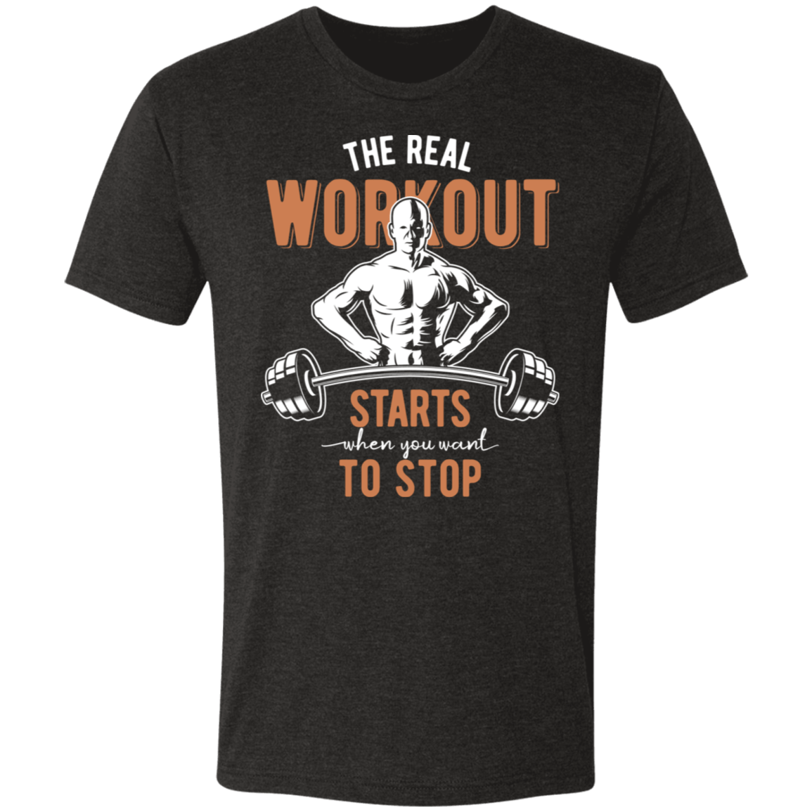 T-Shirts Vintage Black / S Real Workout Men's Triblend T-Shirt