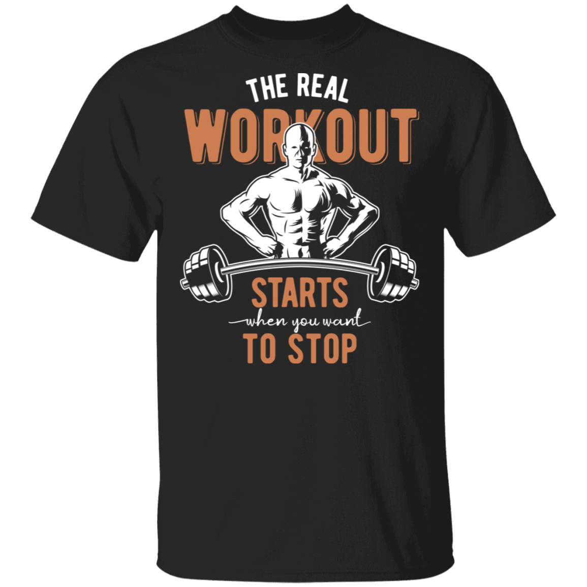 T-Shirts Black / S Real Workout T-Shirt