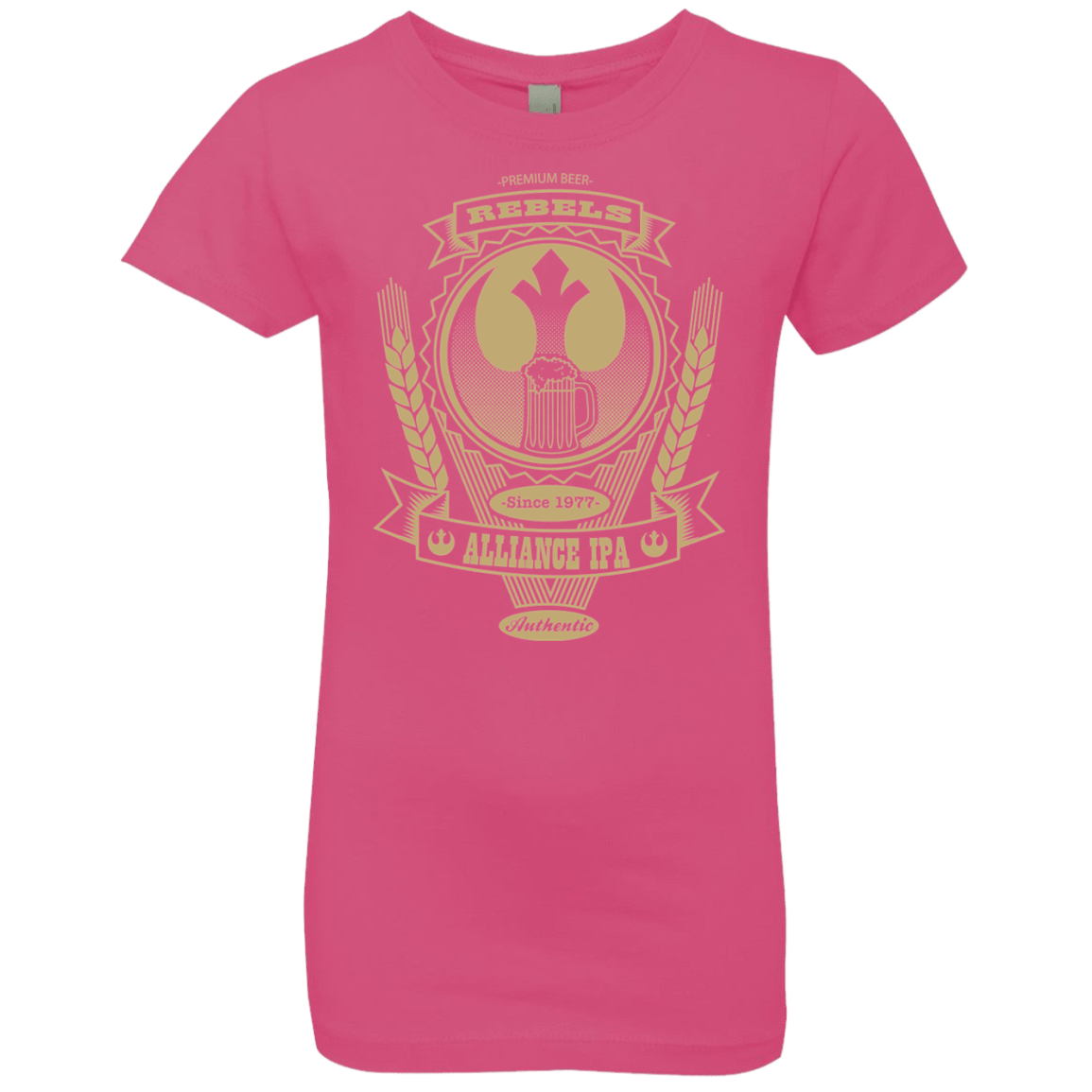 T-Shirts Hot Pink / YXS Rebel Alliance IPA Girls Premium T-Shirt