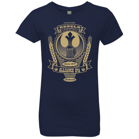 T-Shirts Midnight Navy / YXS Rebel Alliance IPA Girls Premium T-Shirt