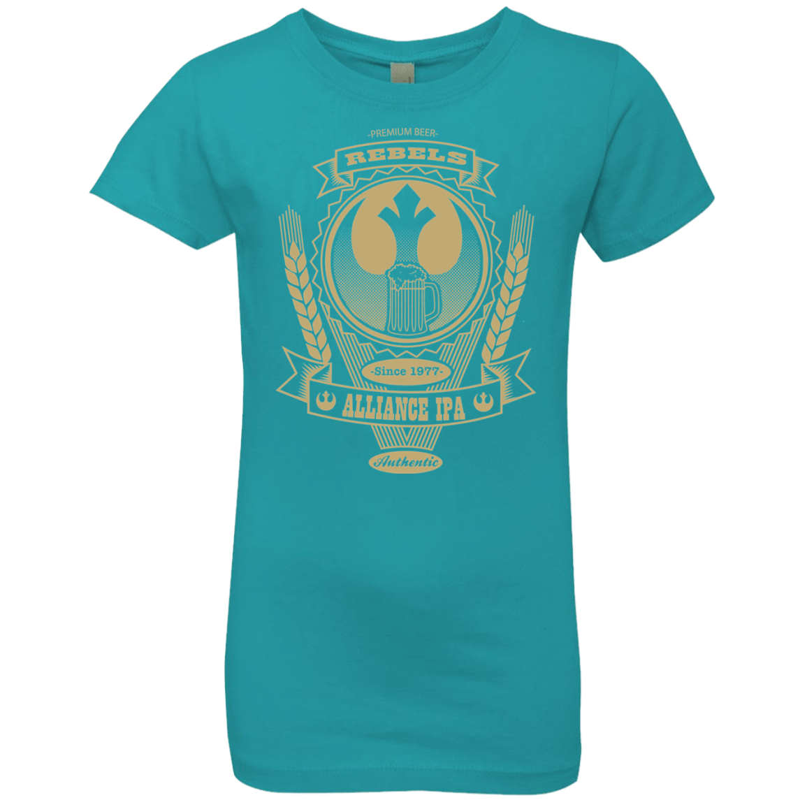 T-Shirts Tahiti Blue / YXS Rebel Alliance IPA Girls Premium T-Shirt