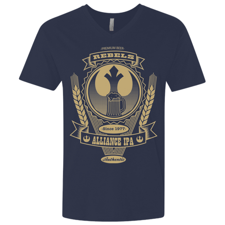 T-Shirts Midnight Navy / X-Small Rebel Alliance IPA Men's Premium V-Neck