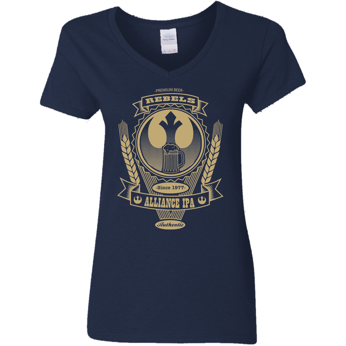 T-Shirts Navy / S Rebel Alliance IPA Women's V-Neck T-Shirt