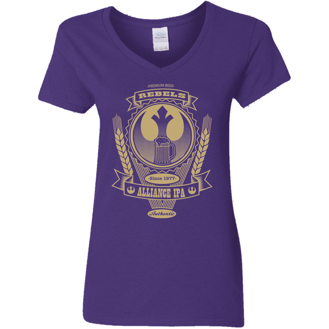 T-Shirts Purple / S Rebel Alliance IPA Women's V-Neck T-Shirt