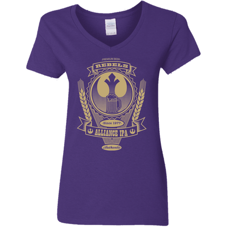 T-Shirts Purple / S Rebel Alliance IPA Women's V-Neck T-Shirt