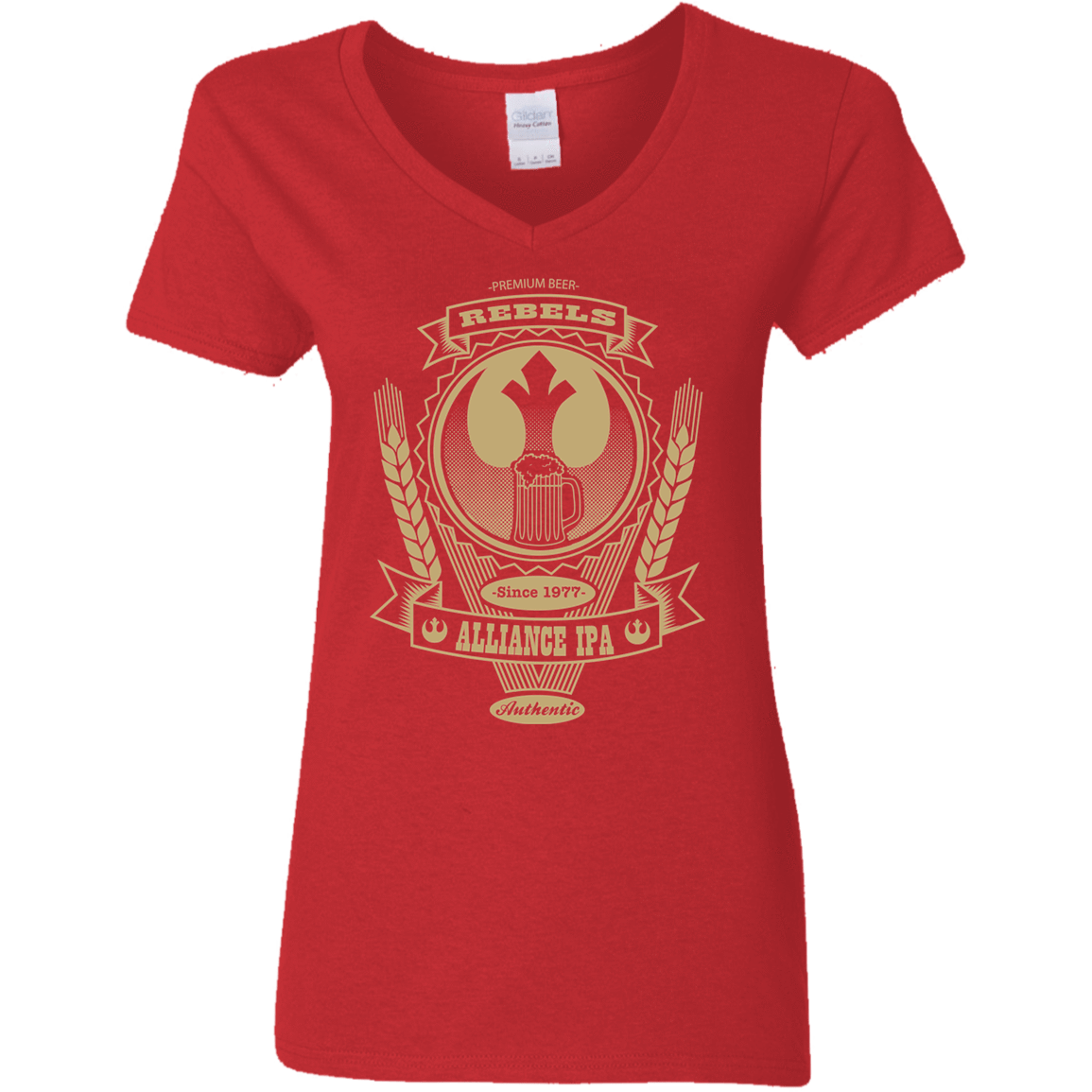 T-Shirts Red / S Rebel Alliance IPA Women's V-Neck T-Shirt