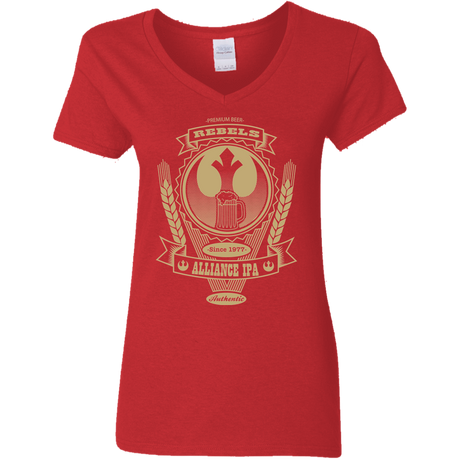 T-Shirts Red / S Rebel Alliance IPA Women's V-Neck T-Shirt