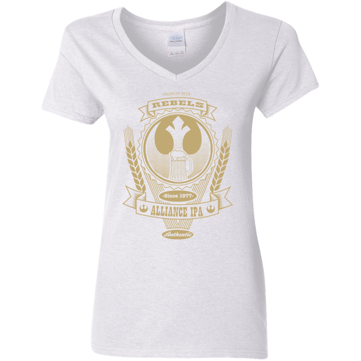 T-Shirts White / S Rebel Alliance IPA Women's V-Neck T-Shirt