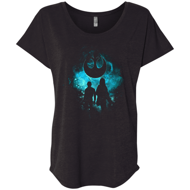 T-Shirts Vintage Black / X-Small REBEL ART Triblend Dolman Sleeve