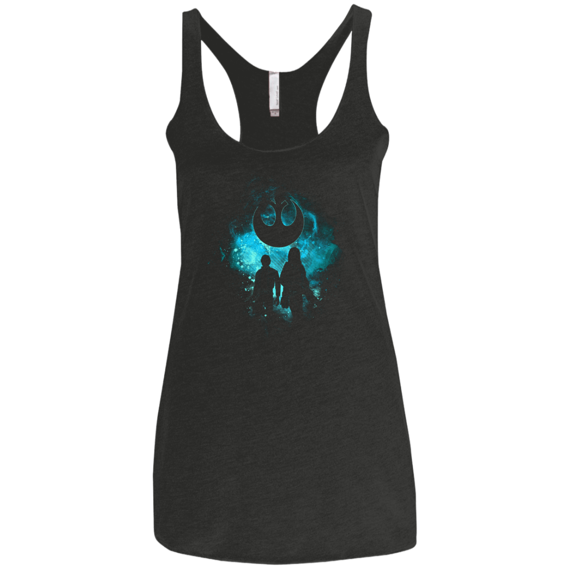 T-Shirts Vintage Black / X-Small REBEL ART Women's Triblend Racerback Tank