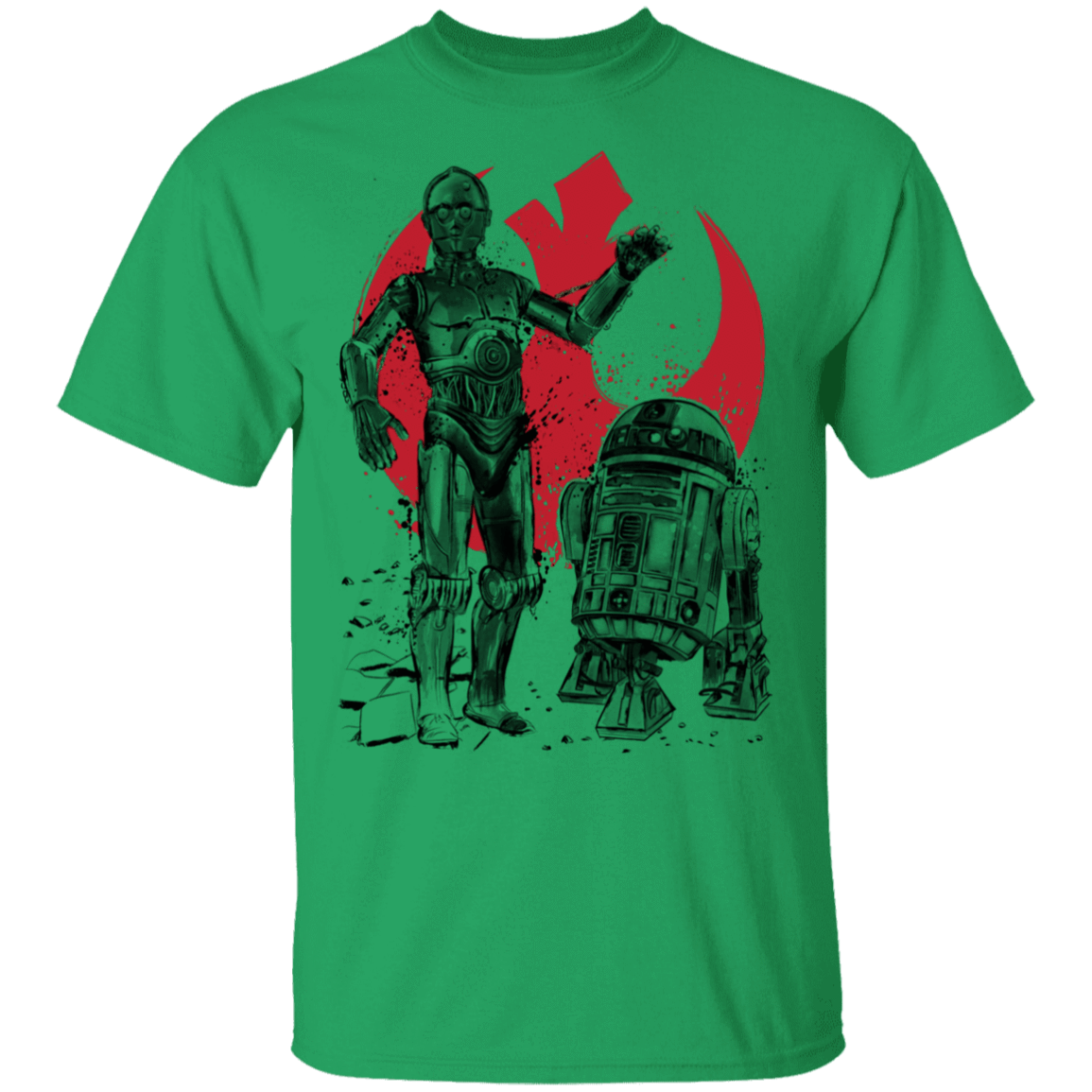 T-Shirts Irish Green / S Rebel Droids T-Shirt