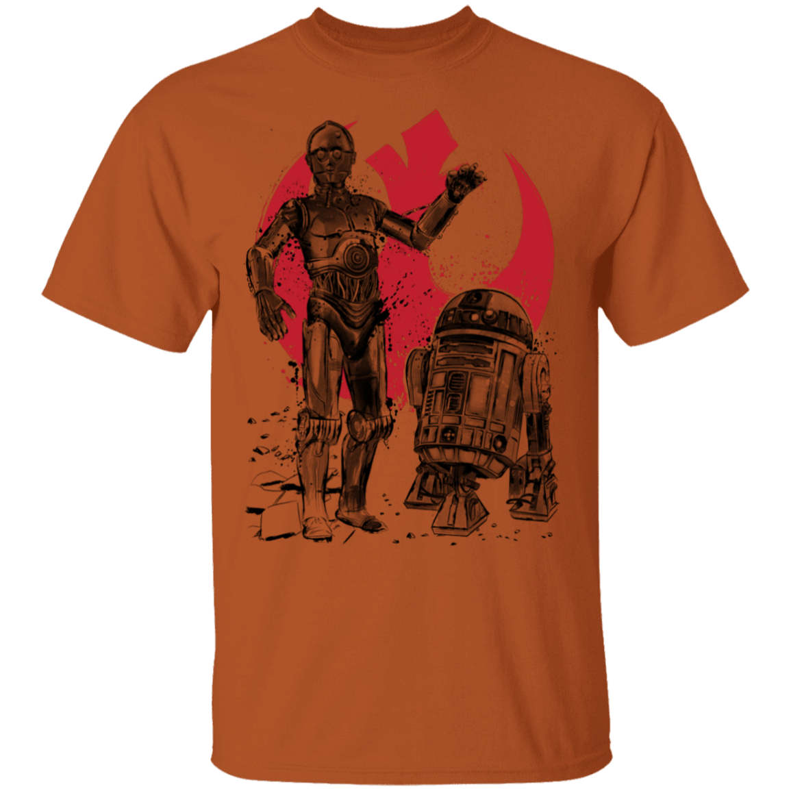 T-Shirts Texas Orange / S Rebel Droids T-Shirt