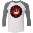 T-Shirts Heather White/Premium Heather / X-Small Rebel Force Men's Triblend 3/4 Sleeve
