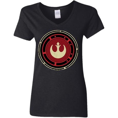 T-Shirts Black / S Rebel Force Women's V-Neck T-Shirt