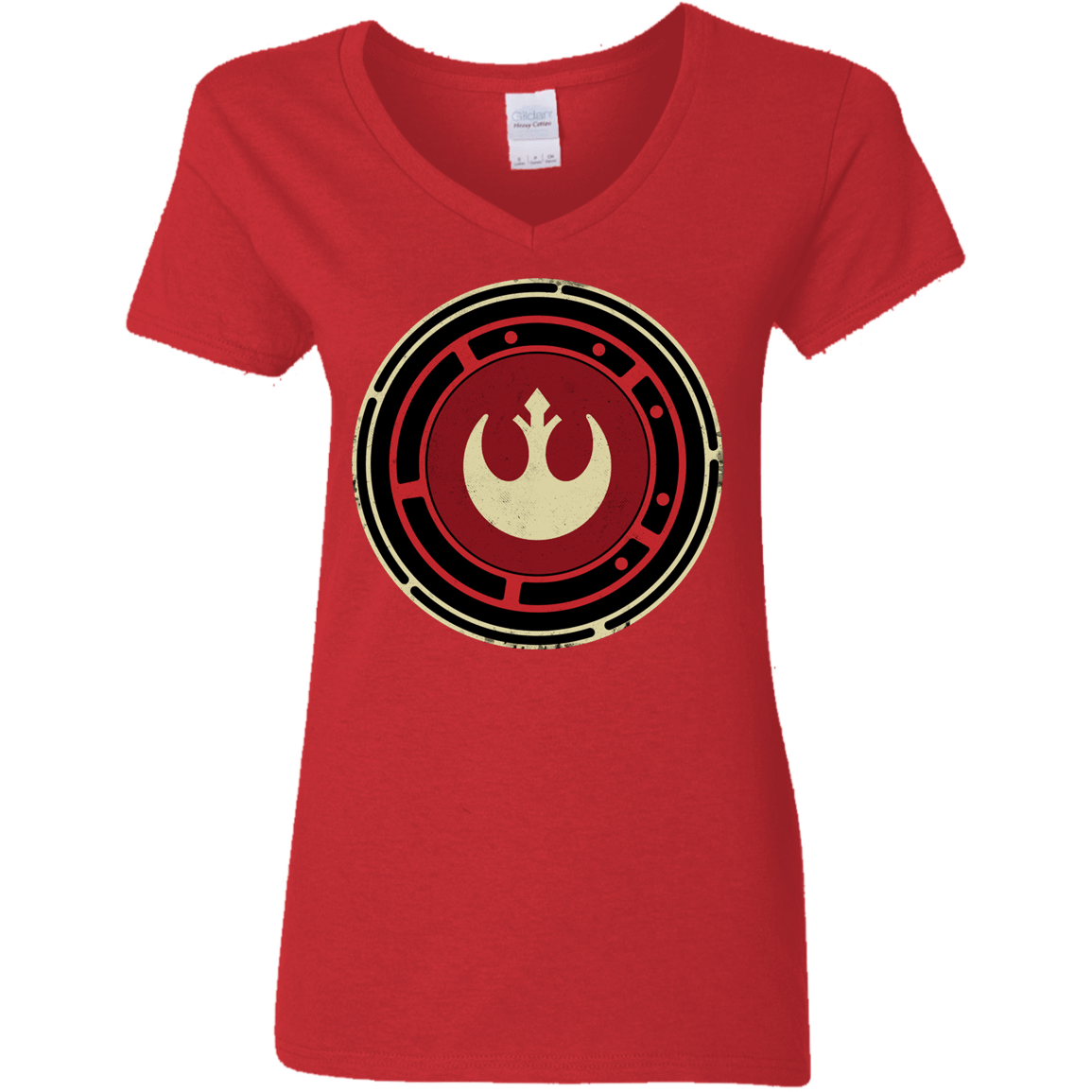 T-Shirts Red / S Rebel Force Women's V-Neck T-Shirt