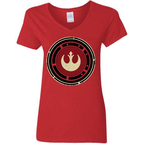 T-Shirts Red / S Rebel Force Women's V-Neck T-Shirt