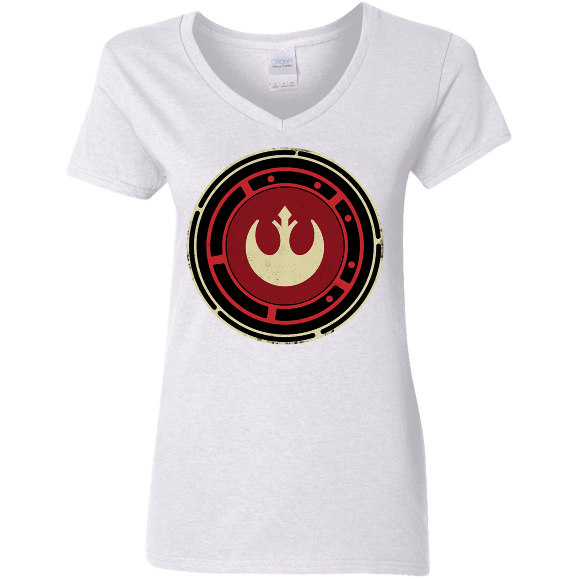 T-Shirts White / S Rebel Force Women's V-Neck T-Shirt