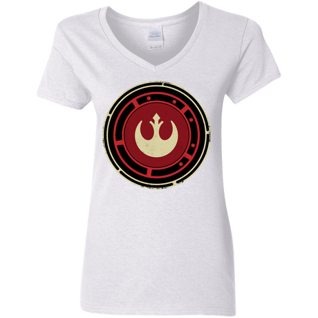 T-Shirts White / S Rebel Force Women's V-Neck T-Shirt