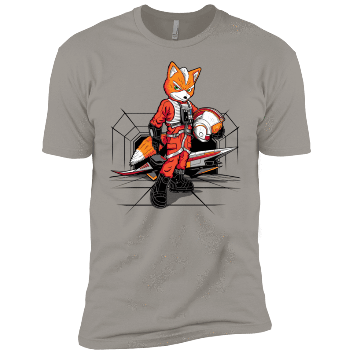 T-Shirts Light Grey / YXS Rebel Fox Boys Premium T-Shirt