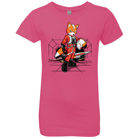 T-Shirts Hot Pink / YXS Rebel Fox Girls Premium T-Shirt