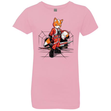 T-Shirts Light Pink / YXS Rebel Fox Girls Premium T-Shirt
